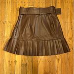 ZARA  Faux Leather Pleated Skirt Photo 3