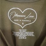 Obsessive Love Olive Green Butterfly Print Cropped Tank Top Photo 3