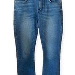 frame denim Le Crop Mini Boot Jeans Size 29 Huntdale LCMBRA118 Flare Leg Raw Hem Blue Photo 4