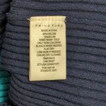 Trina Turk Vivika Dress Mosaic Blue/Indigo Knit Short Sleeve Colorblock Rib S Photo 5