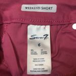 Seven7  Women’s Weekend Short Hot Pink Barbiecore Denim Jean Raw Hem Shorts Photo 8