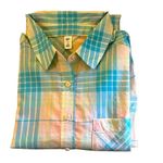 Nordstrom BP. Button-Up Shirt Oversized Pink Blue Adley Front Pockets XS Photo 8