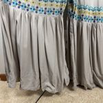 Natural Life Jumpsuit Womens XL Gray Embroidered Floral Wide Leg Boho Hippie New Photo 12