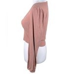 Mittoshop  Pink Ruched Crop Blouse Photo 5