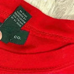 Ralph Lauren Lauren  Red Long Sleeve Crew Neck Pullover Top Shirt Cotton Size L Photo 4