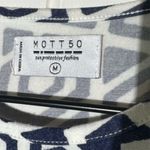 Mott 50 Women's M Navy Geometric Bamboo T Photo 6