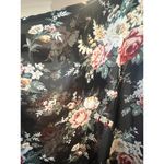 TRY THIS COVER UP BLACK SHEER FLORAL FLOWY WOMENS SIZE SMALL Photo 4