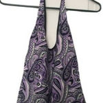 Nautica  Women's Paisley Print Halter Swim Top Size 10 Photo 0