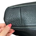 Coach Vintage 00s Y2K  Black Pebbled Leather Chelsea Handbag Brown Straps Purse Photo 10