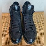 Adidas Honey Triple Black Shimmer Mid High Tops Sneakers Size 8.5 Photo 4