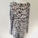 Cecico 12.  leopard fuzzy sweater size medium Photo 4