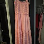 Bebop Pink Gingham Maxi Dress Photo 0