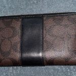 Coach  Black and Brown Signature Wallet Photo 1