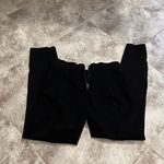 J.Crew  Pixie Black Ankle Crop High Rise Solid Black Ponte Pants Stretch XS Photo 3