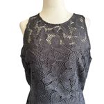 Ann Taylor Gray Lined Embroidered A-Line Party Dress Women's Size 6 NWT | 74-30 Photo 2