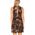 Free People She Moves Black Multicolor Floral A-line Dress Women Medium | 17-30 Photo 6