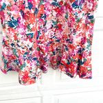 J.Crew  Mercantile Womens Dress Multicolor Floral Short Flutter Sleeve 4 Photo 7