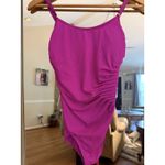 Calvin Klein Women's Pink Side Ruched One-Piece Swimsuit Size 4 Photo 2