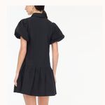 NWT J.Crew Factory Black Cotton Bubble Sleeve Shirt Dress Mini Size 18 Photo 1