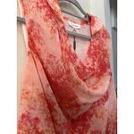 Calvin Klein Calvin Klein Women's Cowl Neck Sleeveless Pullover Blouse Pink White Size M Photo 4