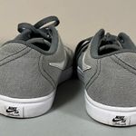 Nike Gray Grey Logo Canvas Skateboard Sneakers Trainers Kicks Shoes Size 8 🤍🩶 Photo 4