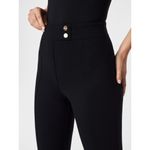 Spanx NWT 20777T Perfect Pant in Black Ponte Tab Ankle Straight L Tall Photo 7