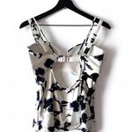 Athleta Aqualuxe Print Square Plunge Tankini Women’s Size S Floral Photo 3