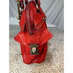 Juicy Couture Vintage Cherry Red Leather Shoulder Bag Large Women's Photo 5