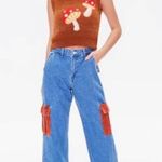 Forever 21  Wide Leg Cargo Jeans  Photo 0