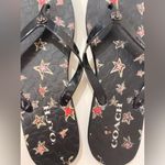 Coach  Women’s Abbigail Arrivals Black Flip Flops Size‎ 9/10 Photo 4