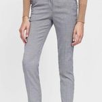 ZARA TRF Gray Plaid Ruffle Straight Leg Dress Trousers L Photo 0