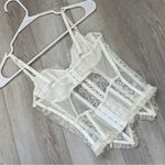 Kat the Label Corset Top White (xsmall) lace lingerie ruffle trim sexy feminine Size XS Photo 2