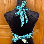 ZARA Floral Print Draped Hem Halter Tie Back Cropped Top Size Medium 3067/045 Photo 10