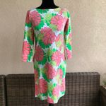 Crown & Ivy  Womens Dress Size XS Pink Green White Sea‎ Turtles Flowers Beach NEW Photo 6