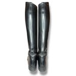 Dehner Omaha Riding Dress Boots Size 6/6.5 Narrow Black 18.5"USA Leather Photo 4