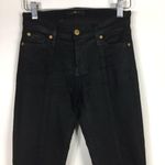 7 For All Mankind  7FAM Wax Coated Moto Jeans Button Up Ankle Size 25 Photo 15