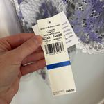 Alfred Dunner Isn't It Romantic Collared Floral Lace Two in One Top W/ Necklace Purple Size XL Photo 4