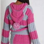 Love Shack Fancy  Pink and Gray Cardigan Sweater Photo 5