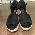 Wild Diva  Black/Tan Wedges 7.5 Photo 1