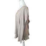 Anthropologie Saturday Sunday Wendy Waffle Knit Thermal Ruffle Trim Top Small Photo 3