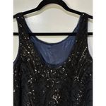 Le Superbe Supremes Cami Tank Size Small NWT Black Deco Sequins Lace Dressy Photo 8