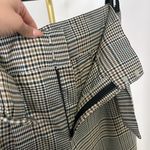 ZARA trf Collection Brown Beige Teal Highwaisted Dress Pants Trousers - Small Photo 4