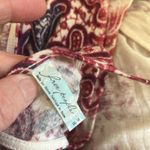 Free People Tea Combo Pink and Red Ruched 3/4 Sleeve boho top size med NWT Photo 3