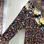 Free People  Black Pleated Blouse with Bib Collar Photo 11