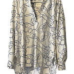 Lysse Blouse Split Front Long Sleeve VNeck Size Medium Lightweight‎ Tunic Career Photo 0