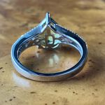 Natural Peridot Sterling Silver Ring Size 7 Green Photo 4