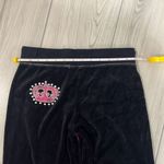 Candie's  women's vintage black sweatpants size small with pink trim Photo 3