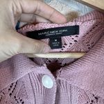 Marc New York Womens Cardigan Sweater Coquette M Dusty Pink Pearl Button Photo 1