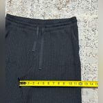 Loft  wide leg pull on ribbed pants size Large black rayon Photo 4