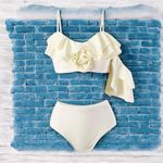 Retro Swimsuit with Removable Padding Women'S Retro Three Photo 1